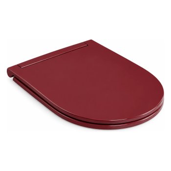 Capac WC Scarabeo SLIM (SKINNY, MOON, GLAM), închidere lentă (soft close), Cherry lucios